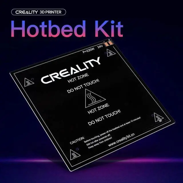 Alt view image 2 of 3 - CREALITY 3D Printer Ender-3/Ender-3 V2/Ender-3 Pro/CR-20/CP-01/CR-20Pro Assembled Hotbed Bed Kit Size 235*235*3mm Parts