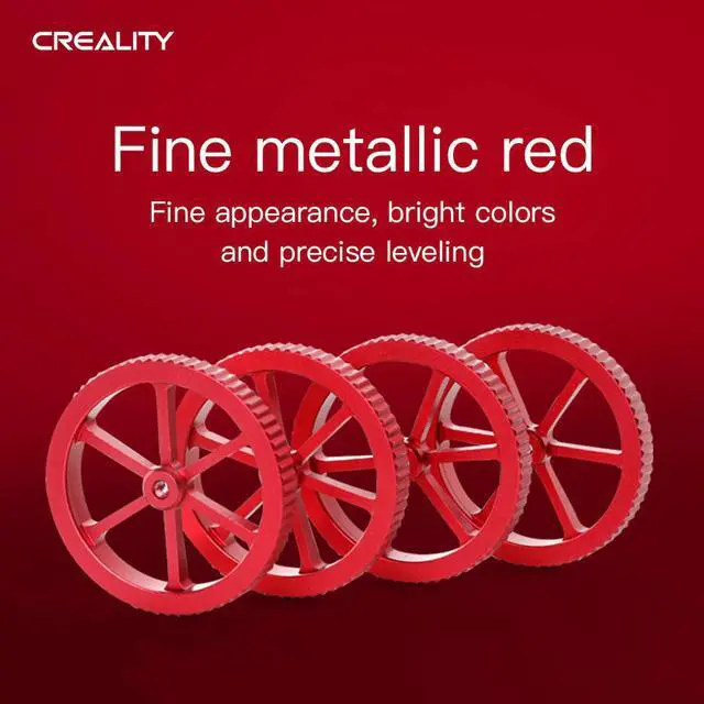 Alt view image 2 of 3 - CREALITY 3D Printer Accessories 4Pcs/Lot Large Red Hand Twist Leveling Nut+4 Pcs Spring For CREALITY 3D Printer