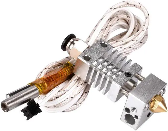 Main image of CR10 Hotend Extruder Long distance V6 Extrusion Thermal Heat break Throat 1.75mm for CR10 3D Printer Reprap TC4 Titanium Alloy