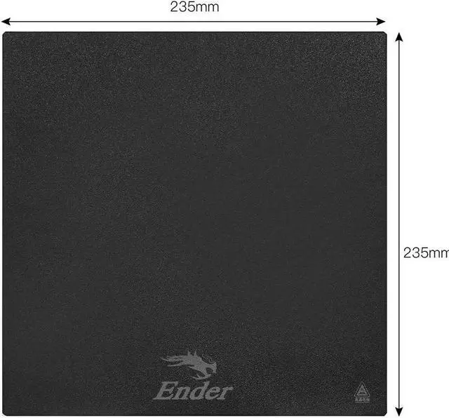 Alt view image 2 of 3 - CREALITY 3D Printer Parts Power Coated PEI Glass 235*235*4mm Plate For Ender-3 V2/Ender-3 Pro/Ender-3 S1 Printer