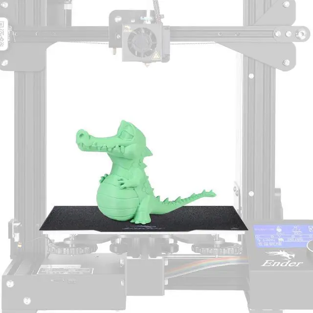 Alt view image 2 of 3 - CREALITY 3D Printer Parts Flexible Black PEI Magnetic Build Surface Plate Pads 235*235*0.4mm For Ender-3 V2/Ender-3