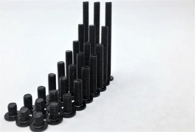Main image of Funssor 50pcs 3D printer DIY M5 Low Profile Screws M5*30/35/40/45/50/55/60/65mm Black Color
