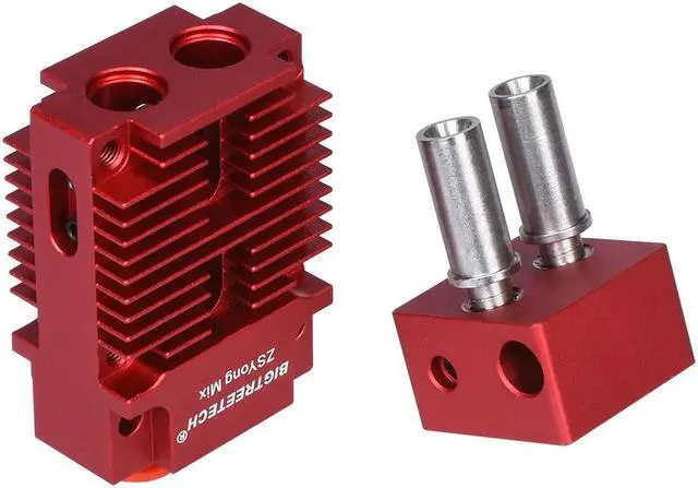 Alt view image 3 of 3 - BIGTREETECH 2 IN 1 OUT Hotend mixed Color 3D Printer Parts J-head Hotend 12V/24V 1.75mm for Titan MK8 Extruder upgrade kit