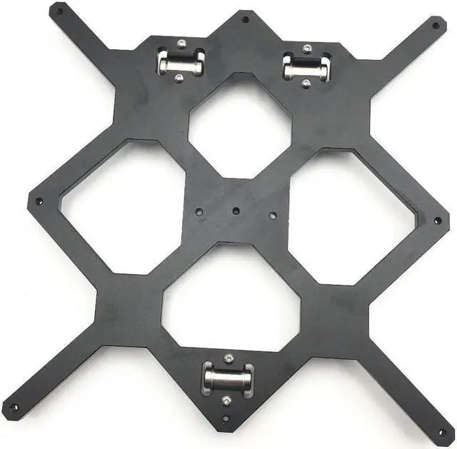 Alt view image 3 of 3 - Funssor Prusa i3 MK3 3D Printer Aluminum Y Carriage With 3pcs nylon clips Holding LM8UU For Prusa i3 3D Printer Parts