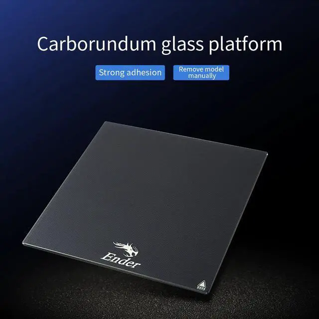 Main image of CREALITY 3D Printer Parts Ender-7 Black Tempered Glass Build Platform Size 280×280×4MM