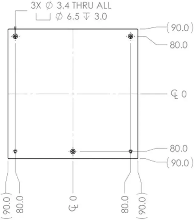 Alt view image 3 of 3 - Funssor Gasherbrum K3 3d printer MIC6 build plate bed 6mm 180x180mm