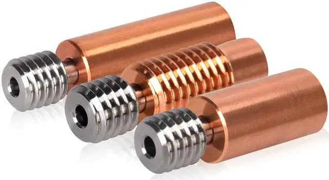 Alt view image 3 of 3 - BIQU Bi-Metal Heatbreak V6 Ender3 CR10 Titanium alloy Throat 3D Printer Parts For Ender3 CR10 E3D MK3 V6 Hotend Heater Block