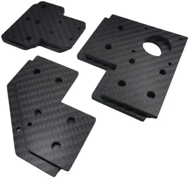 Main image of Funssor V-Core 3.0 3D printer upgrade carbon fibre Plate Set XY Motor Mount Idler Corner Mount  XY Axis Joiner plate