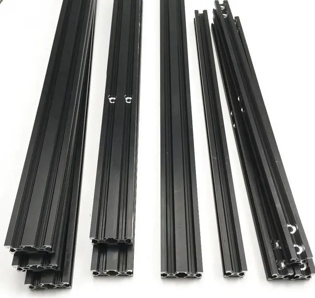 Alt view image 2 of 6 - Funssor Creality CR-10/Tornado 3D printer 300mm V-slot aluminum extrusion frame kit black anodized  V-slot mechanical frame set