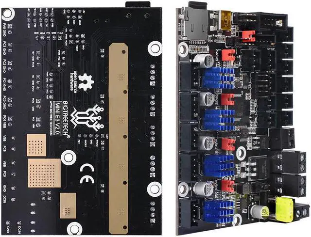 Alt view image 2 of 3 - BIGTREETECH SKR MINI E3 V2 32Bit 3D Motherboard TMC2209 3D Printer Parts For Ender 3/5 Pro Upgrade BTT SKR V1.4 Turbo SKR 2