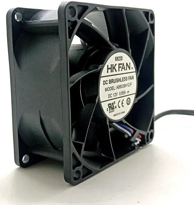 Main image of AB8038H12-F 80mm High Speed Air Flow CFM Powerful DC 12V Cooling Fan,for Miner PC Case Cabinets