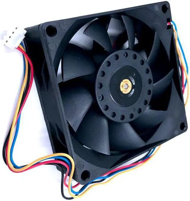 Alt view image 4 of 6 - 80mm PWM Cooling Fan 8cm  FFB0812EH 80*80*25mm 12V 0.80A 6200RPM High Speed CFM Cooler 12V Dual Ball Bearing  Fan,for Delta