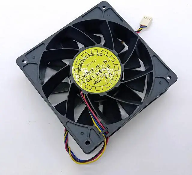 Alt view image 2 of 4 - Replacment D12BM-12D For YLFan 12038 12V 4-Pin PQM Temperature Control Cooling Fan 12cm Max Airflow Rate Fan 2.3A