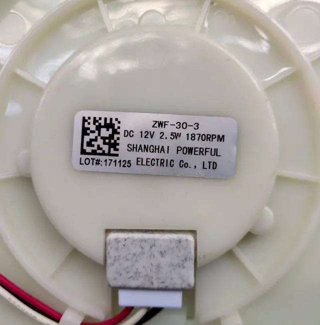 Alt view image 3 of 4 - refrigerator cooling fan ZWF-30-3 DC12V 2.5W 1870RPM for BCD-201WEC B15184 .4-5 or else