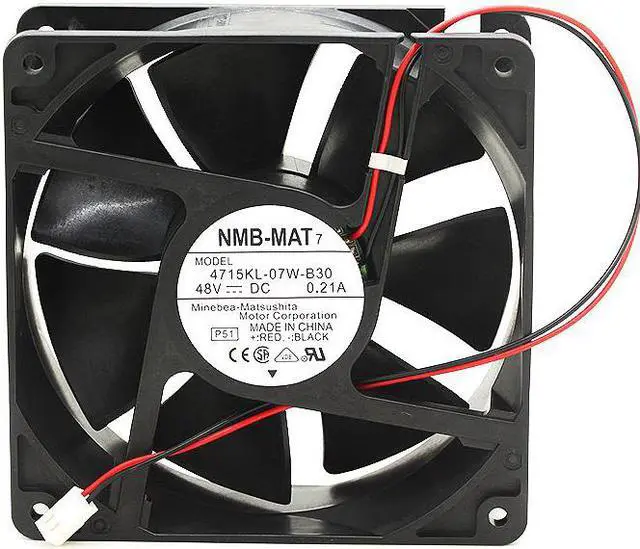 Alt view image 3 of 4 - 48V cooling fan 12cm For NMB 4715kl-07w-b30 4715kl-07w-b39 12038 12cm DC 48V 0.21a frequency converter DC cooling fan