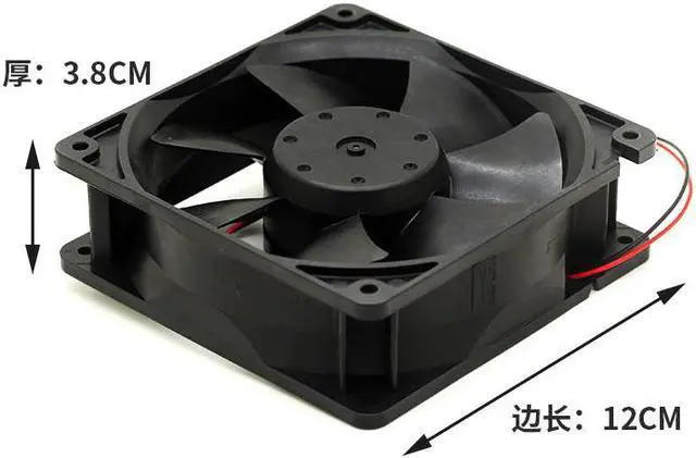 Alt view image 2 of 4 - 48V cooling fan 12cm For NMB 4715kl-07w-b30 4715kl-07w-b39 12038 12cm DC 48V 0.21a frequency converter DC cooling fan