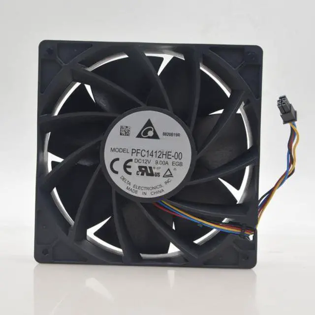 Main image of Cooling Fan Delta PFC1412HE-00 12V 9A kz14038b012u For Whatsminer M20s M21S M31s M30s FAN 14cm 4PIN AND 6PINS