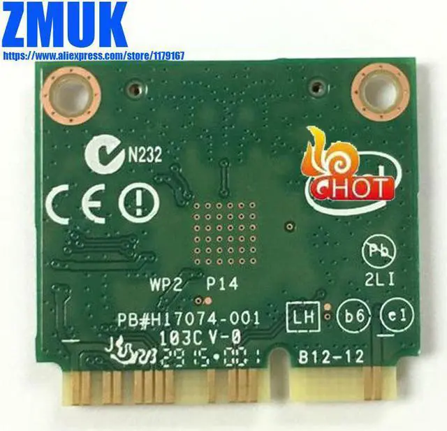 Alt view image 2 of 3 - Int Dual Band (2.4G&5G) Wireless-N 7260 802.11abgn+BT4.0 Combo WiFi Card 7260HMWAN