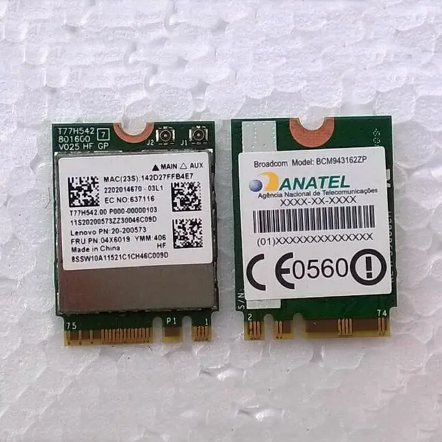 Main image of Broadcom 1x1ac+BT4.0 M.2 Combo Card For Lenovo G40-30 G40-45 G40-70 G40-70m Z40-70 Z40-75 G40-80 Series