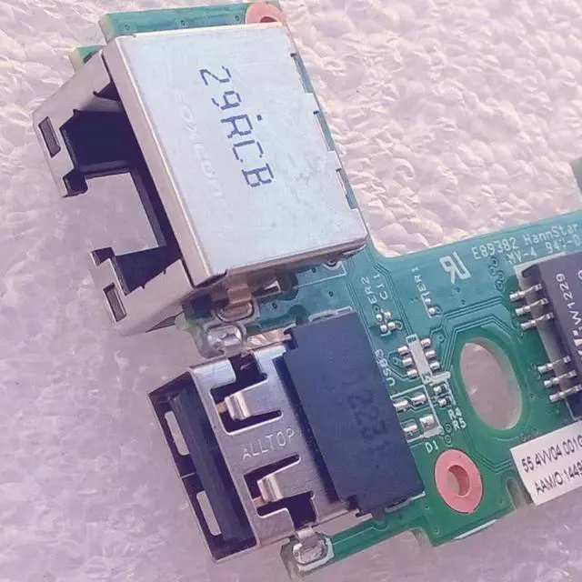Alt view image 3 of 3 - LA57 RJ45 USB Board W/Cable For Lenovo Z570 Z575 B570 B575 B570E V570 Series,P/N: 31050450 90000552 48.4IH06.01