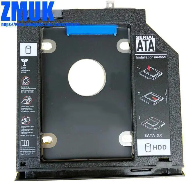 Main image of SSD HDD Adapter Caddy w/ Faceplate For hp EliteBook 2560p Laptop