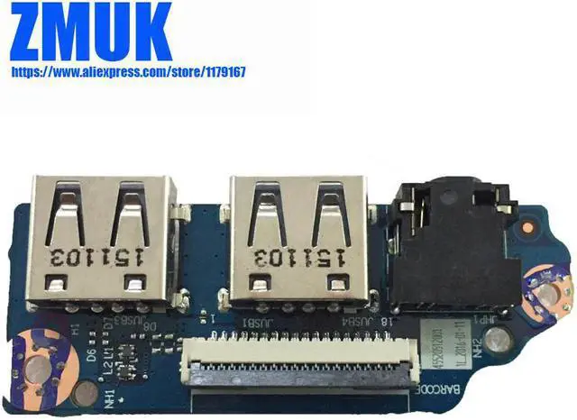 Alt view image 2 of 2 - USB&AUDIO BOARD L30014&15ISK For Lenovo IdeaPad 300 Series,P/N 5C50K38228 NS-A484