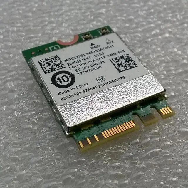 Alt view image 3 of 3 - 8822BE 802.11ac+BT M.2 WiFi Card For Lenovo Thinkpad P51S S5 T470 T570 X270 YOGA-370 Series,FRU 01AX711 01AX712