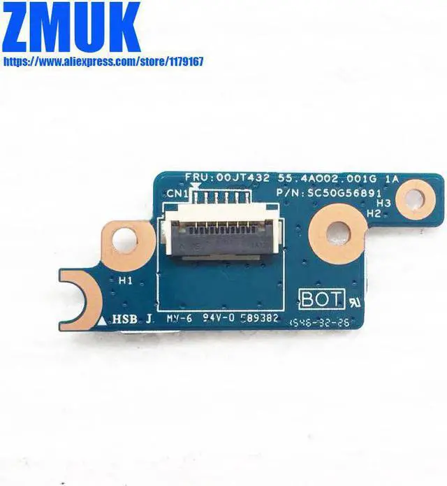 Alt view image 2 of 2 - Power Button Subcard Board For Lenovo Thinkpad T550 W550s T560 P50s Series,P/N 00JT432