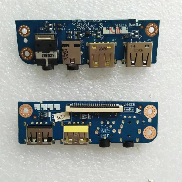 Main image of USB Audio Port Board For Lenovo Y400 Y410P Series,NS-A033