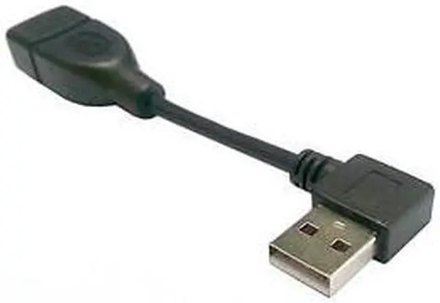 Main image of NGFF 480M USB 2 0 Right Angled 90D A Type Male to Female Extension Cable 10cm