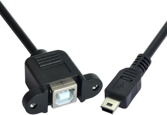 Alt view image 3 of 7 - CYDZ USB 2.0 MINI Male to B type Female OTG host CABLE 0.2m