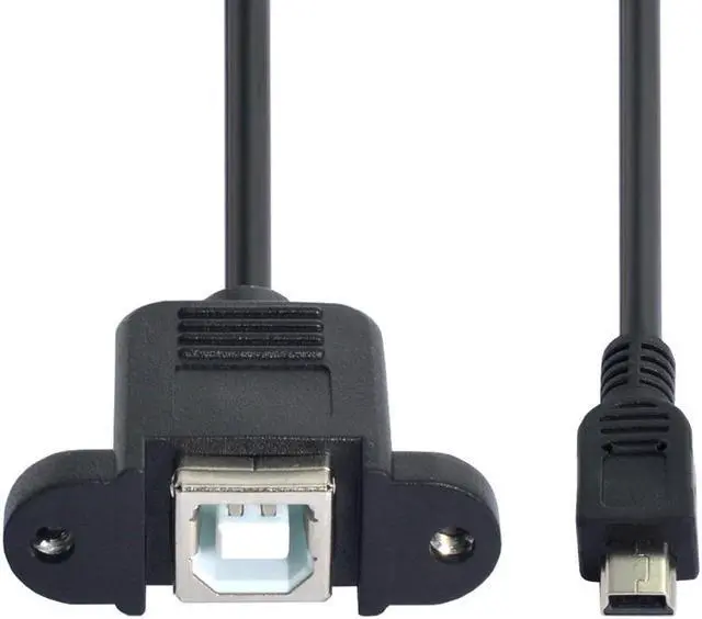 Alt view image 2 of 7 - CYDZ USB 2.0 MINI Male to B type Female OTG host CABLE 0.2m