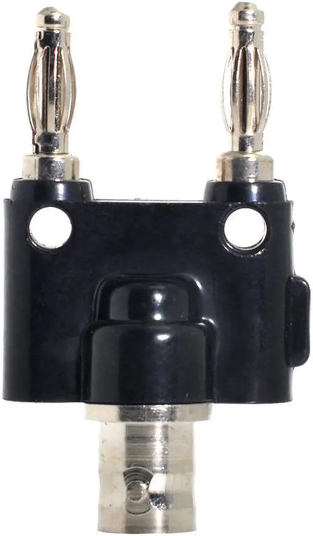 Main image of CYDZ  BNC Female Jack to Two Dual Banana Male Plug Pin RF Splitter Connector Adapter