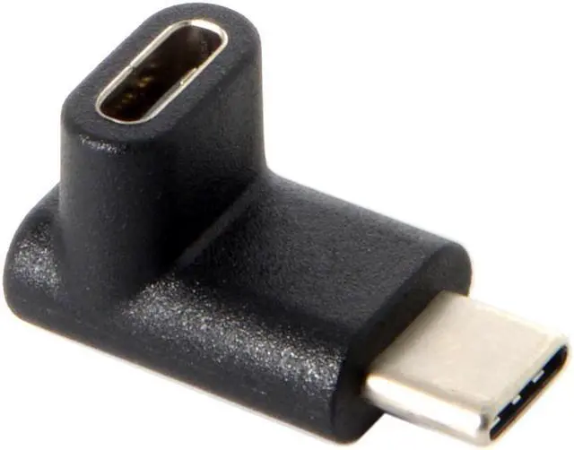 Alt view image 4 of 7 - CYDZ Reversible 90 Degree Up or Down Angled USB 3.1 Type-C Male to Female Extension Adapter for Laptop & Phone