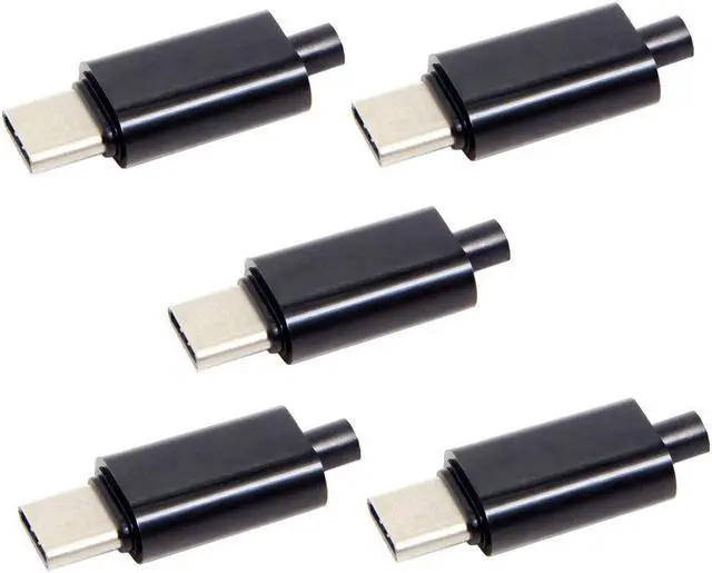 Alt view image 3 of 7 - NGFF 5pcs/lot DIY 24pin USB Type C USB-C Male OTG Host Type 5.1k Resistor with Black Housing Cover
