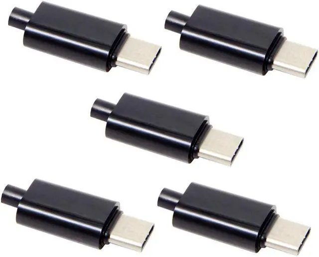 Alt view image 2 of 7 - NGFF 5pcs/lot DIY 24pin USB Type C USB-C Male OTG Host Type 5.1k Resistor with Black Housing Cover