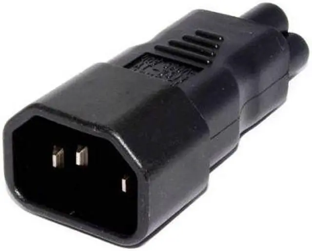 Alt view image 4 of 7 - CYDZ   IEC 320 Socket C14 to Cloverleaf Plug Micky C5 Straight Extension Power Adapter