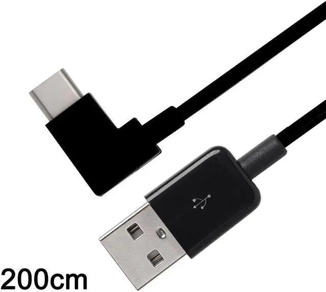 Alt view image 2 of 7 - NGFF Right Angled USB 3.1 Type C USB-C to USB 2.0 Cable 90 Degree Connector for Tablet & Mobile Phone 200cm