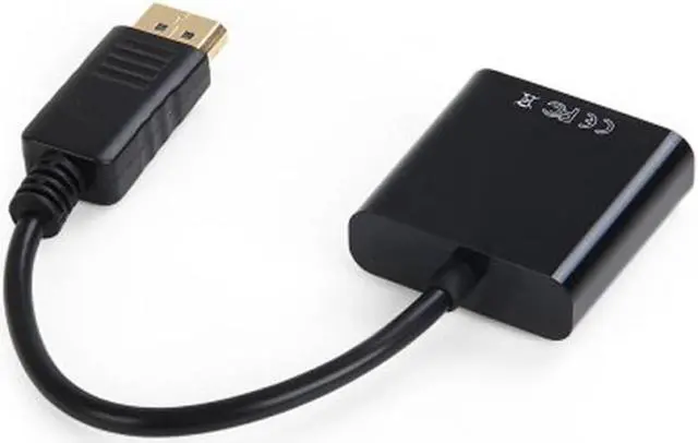 Alt view image 2 of 7 - CYDZ DP DisplayPort to VGA Convertor Adapter Cable BLACK