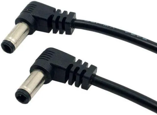 Alt view image 4 of 7 - NGFF DC Power 5.5 x 2.1mm / 2.5mm Male to 5.5 2.1/2.5mm Male Plug Cable 90 Degree Right Angled 60cm