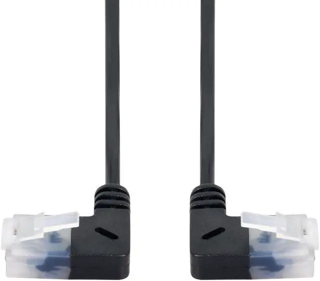 Alt view image 3 of 7 - Cat6 Ethernet Cable RJ45 Left to Right Angled 25cm UTP Network Cable Patch Cord Cat6a Lan for Laptop Router TV BOX