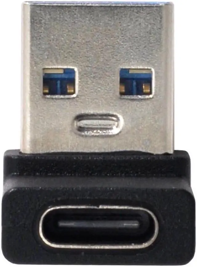 Main image of USB-C Type C Female 90 Degree Up Angled to USB 3.0 A Male Data Adapter for Laptop Desktop