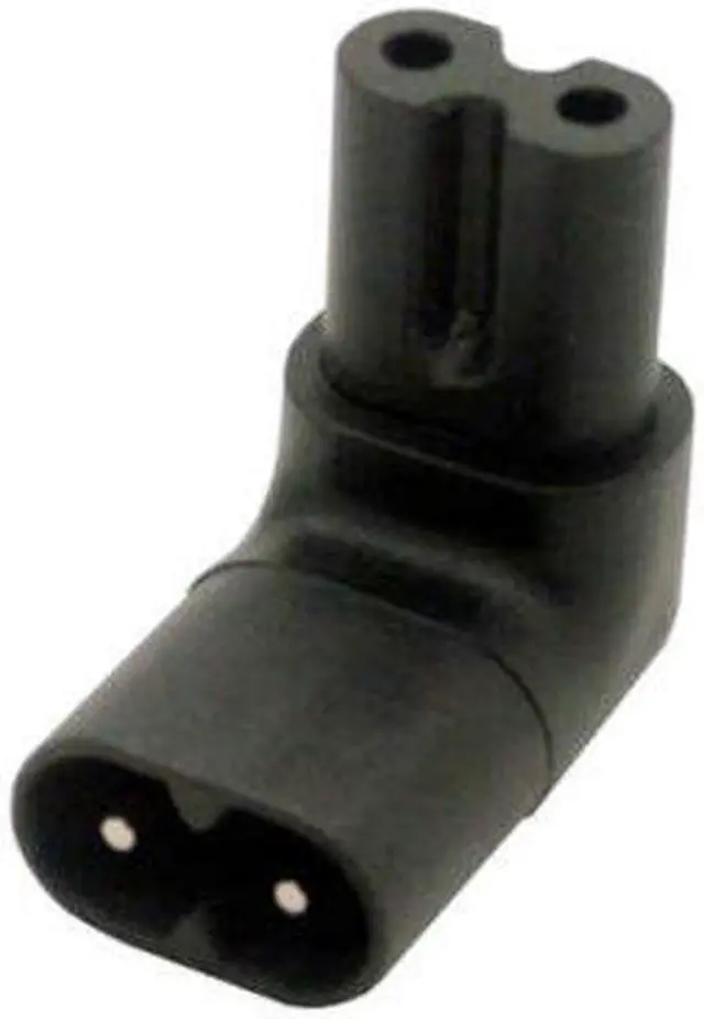 Main image of CYDZ   Figure 8 IEC 320 C7 to C8 90 Degree Up Down Angled Right Angle AC Power Adapter