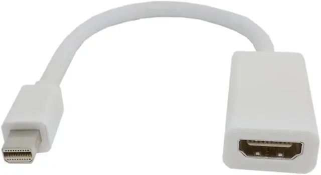 Alt view image 3 of 7 - CYDZ Thunderbolt Port to HDMI-compatible Female Adapter Cable with Audio Video for Mac Book 2011 2012 2013