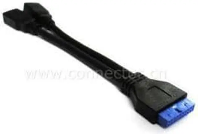 Alt view image 2 of 3 - CYDZ 2 Ports USB 3.0 Female to Motherboard 20pin Header Cable 10cm