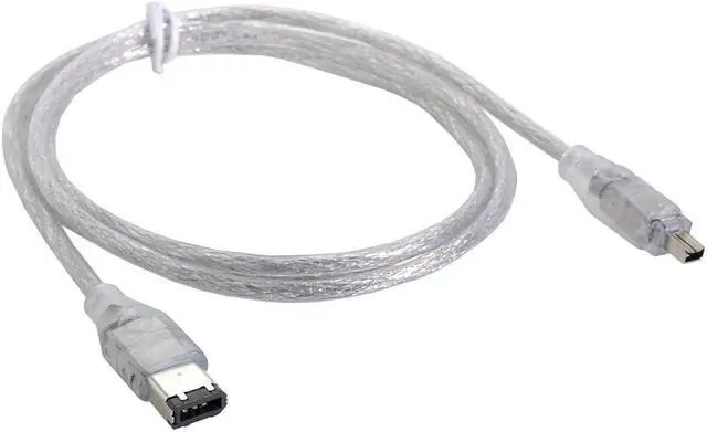 Alt view image 4 of 7 - Jimier 1394 6Pin to Firewire 400 IEEE 1394 4 Pin Male iLink Adapter Cord Cable for Camera Camcorder