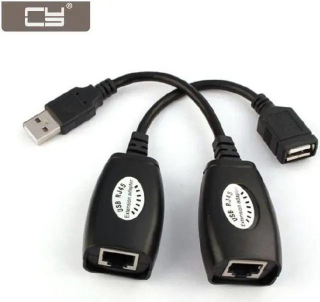 Main image of NGFF USB Keyboard Mouse Over RJ45 Cat5e Cat6 Cable Extension Extender Cable Adapter