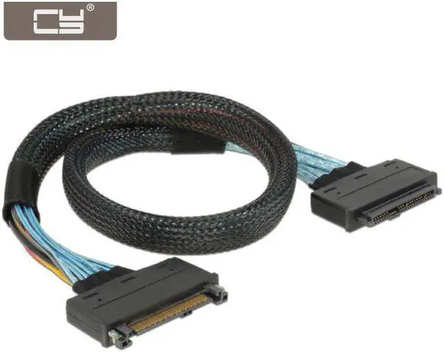 Main image of NGFF  68pin U.2 U2 SFF-8639 NVME PCIe SSD Male to Female Extension Cable 50cm