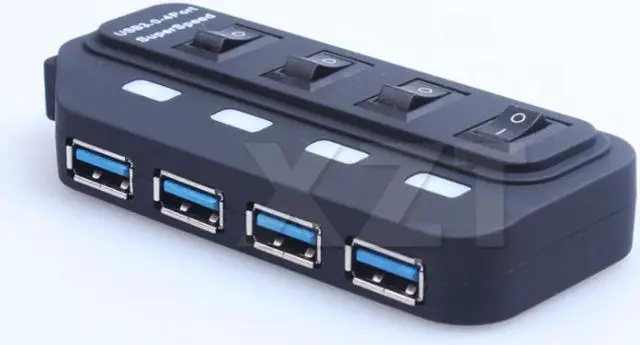 Alt view image 6 of 6 - Hot Selling USB 3.0 HUB 4 Ports with Switch Multiple USB Splitter Porta Panel USB 3.0 Hub for PC Laptop