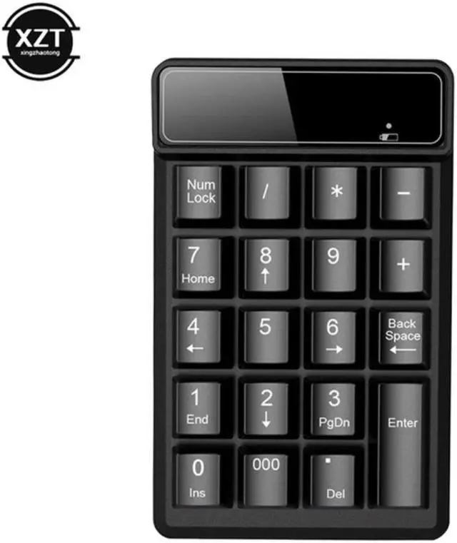 Alt view image 4 of 6 - Portable 19 Keys Wireless Numeric Keyboard 4.0 Bluetooth Digital Keyboard For Desktop Notebook Tablet PC Accounting Tasks Keypad